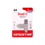 فلش 64 گیگ کینگ استار KingStar Dual-3 C60 OTG Type-C USB 3-2 64 GB - Image 2
