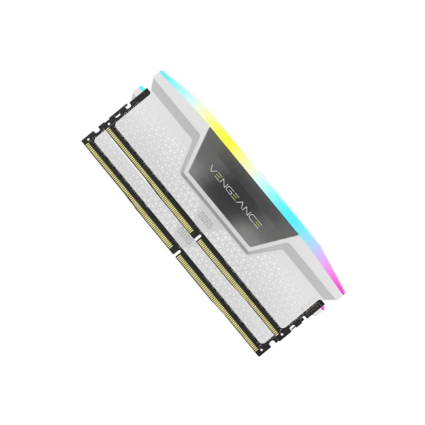 رم کامپیوتر Corsair VENGEANCE RGB White 64GB Dual 6000MHz CL40 DDR5
