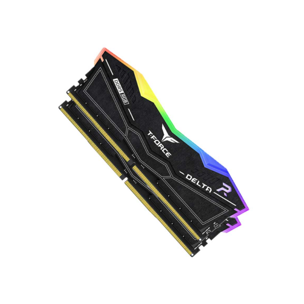 رم کامپیوتر TeamGroup T-Force DELTA RGB Black DDR5 32GB Dual 6000MHz CL30