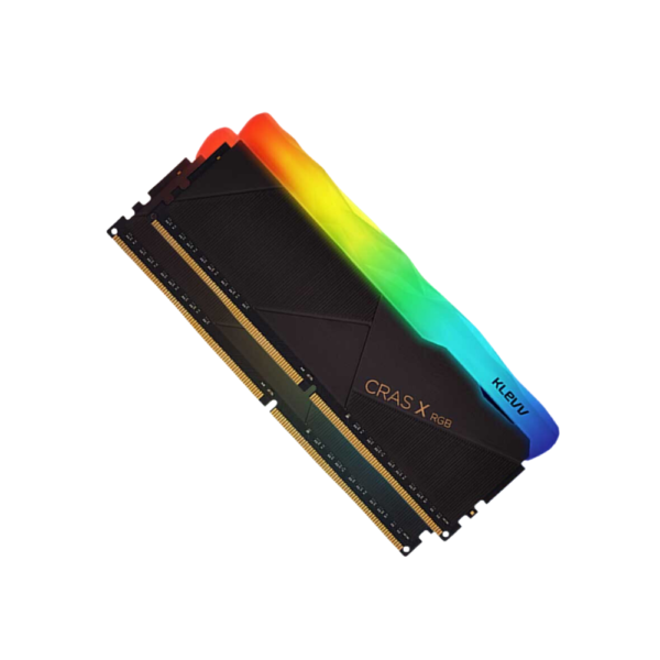 رم کامپیوتر KLEVV CRAS X RGB 16GB Dual 3200MHz CL16 DDR4 U-DIMM