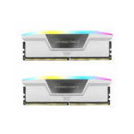 رم کامپیوتر Corsair VENGEANCE RGB White 64GB Dual 5200MHz CL40 DDR5 - Image 3