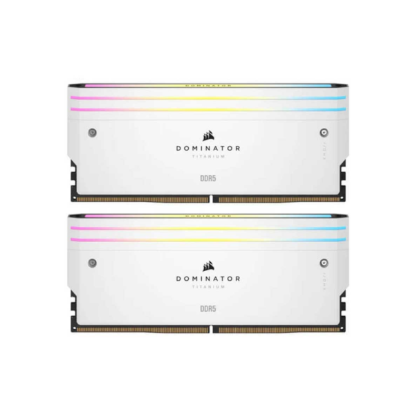 رم کامپیوتر Corsair Dominator Titanium WH RGB 32GB Dual 7000MHz CL34 DDR5