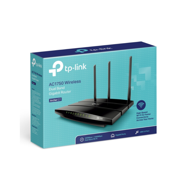 روتر بی‌سیم گیگابیت و دوباند تی پی لينک TP-Link Archer C7 AC1750 Dual Band Gigabit Wireless