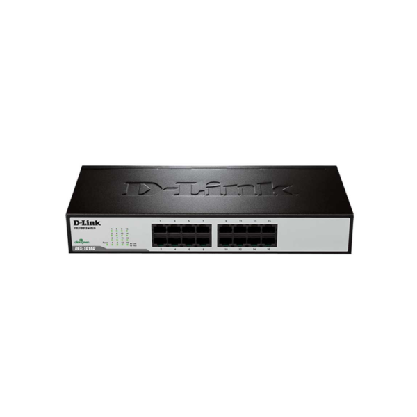 سوییچ 16 پورت دسکتاپ دی لینک D-Link DES-1016D 16-Port Fast Ethernet Unmanaged Desktop Switch