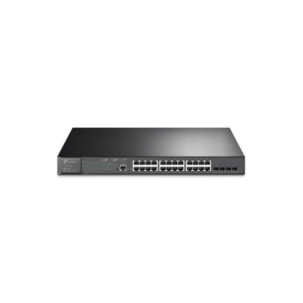 سوییچ 24 پورت گیگابیت مدیریتی PoE تی پی لینک TP-LINK TL-SG3428MP 24-Port PoE Gigabit Management Switch