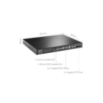 سوییچ 24 پورت گیگابیت مدیریتی PoE تی پی لینک TP-LINK TL-SG3428MP 24-Port PoE Gigabit Management Switch - Image 3