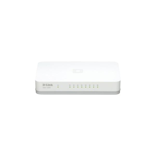 سوییچ 8 پورت گیگابیت و دسکتاپ دی لینک D-Link DGS-1008A 8-Port Gigabit Desktop Switch