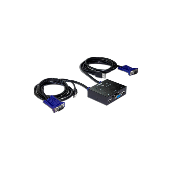 سوییچ 2 پورت KVM USB دی لینک D-Link KVM-222 2-Port KVM USB Audio support Switch