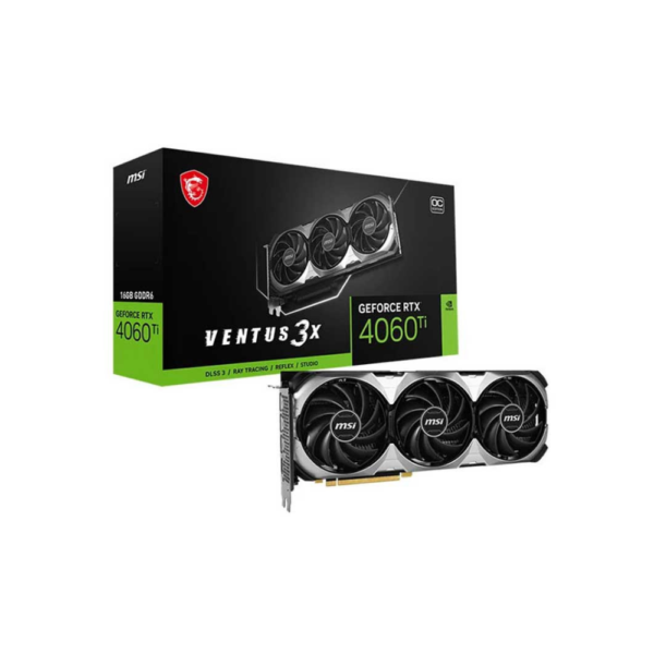 کارت گرافیک ام اس آی MSI Ventus 3X Geforce RTX 4060 TI OC 16GB GDDR6 128Bit