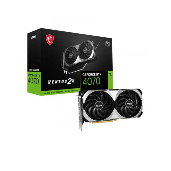 کارت گرافیک ام اس آی MSI Ventus 2X Geforce RTX 4070 OC 12GB GDDR6X 192Bit