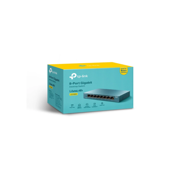 سوئیچ 8 پورت تی پی لینک TP-LINK LS108G 8-Port Switch