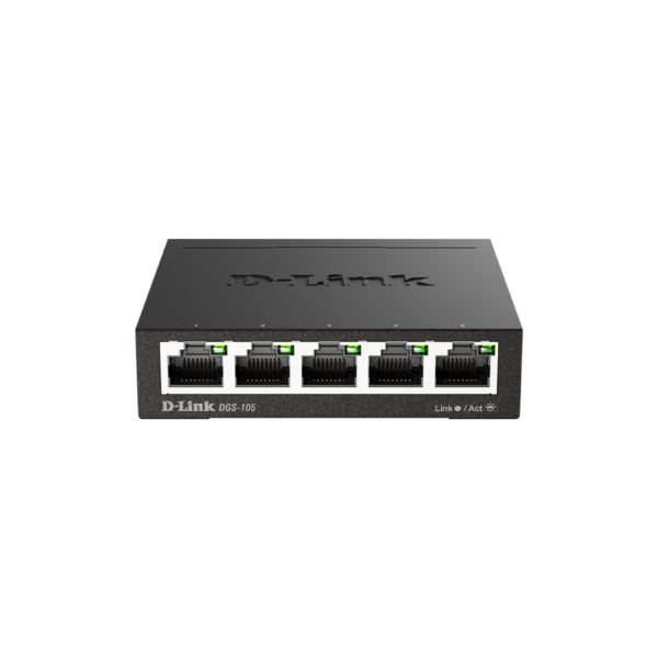 سوییچ 5 پورت گیگابیت و دسکتاپ دی لینک D-Link DGS-105 5-Port Gigabit Desktop Switch