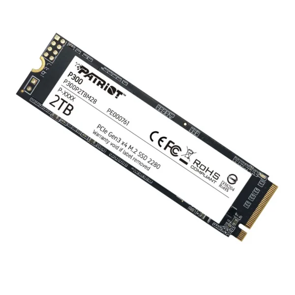 اس اس دی 2 ترابایت پاتریوت Patriot P300 M.2 PCIe Gen 3 x4