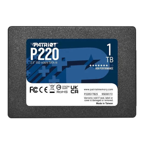 اس اس دی 1 ترابایت 2.5 اینچ SATA پاتریوت Patriot P220