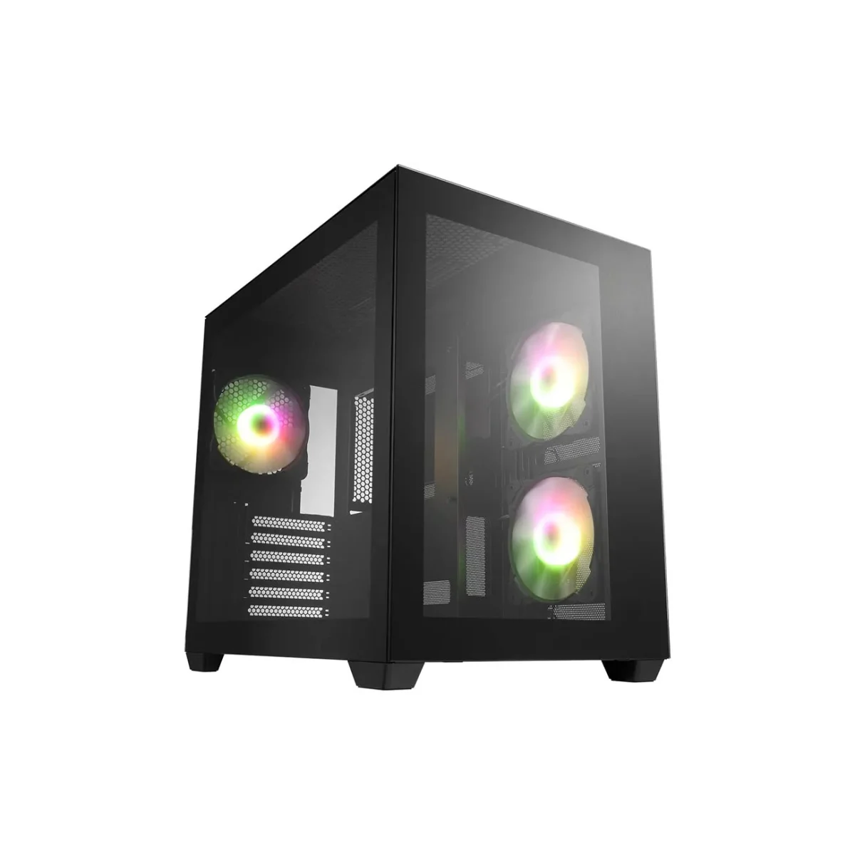 کیس کامپیوتر اف اس پی FSP CMT380 ARGB Black Mid Tower - Image 1