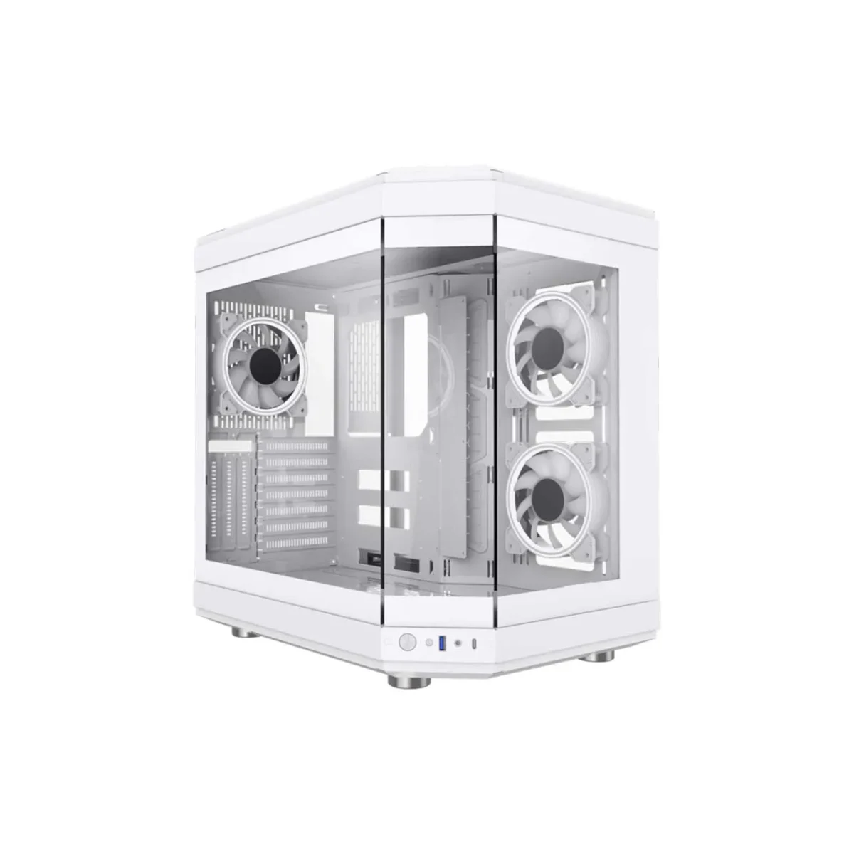 کیس کامپیوتر گیم مکس GameMax HYPE White Mid-Tower - Image 1