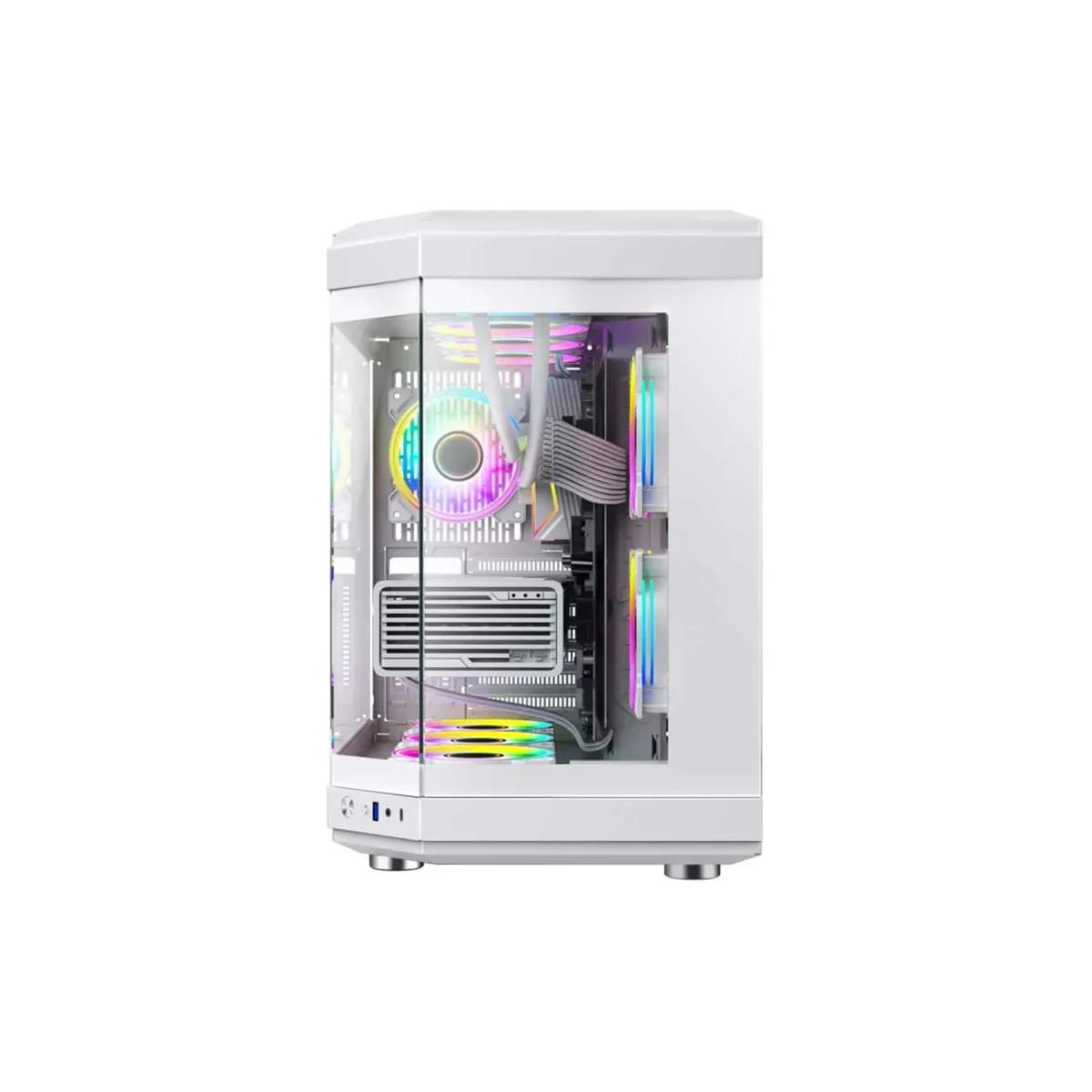 کیس کامپیوتر گیم مکس GameMax HYPE White Mid-Tower - Image 3