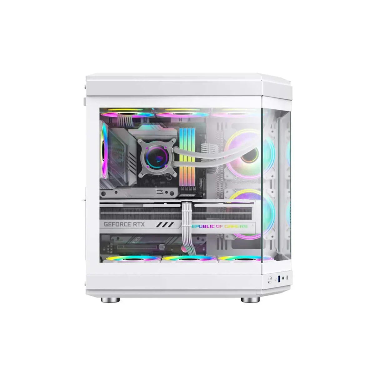 کیس کامپیوتر گیم مکس GameMax HYPE White Mid-Tower - Image 4