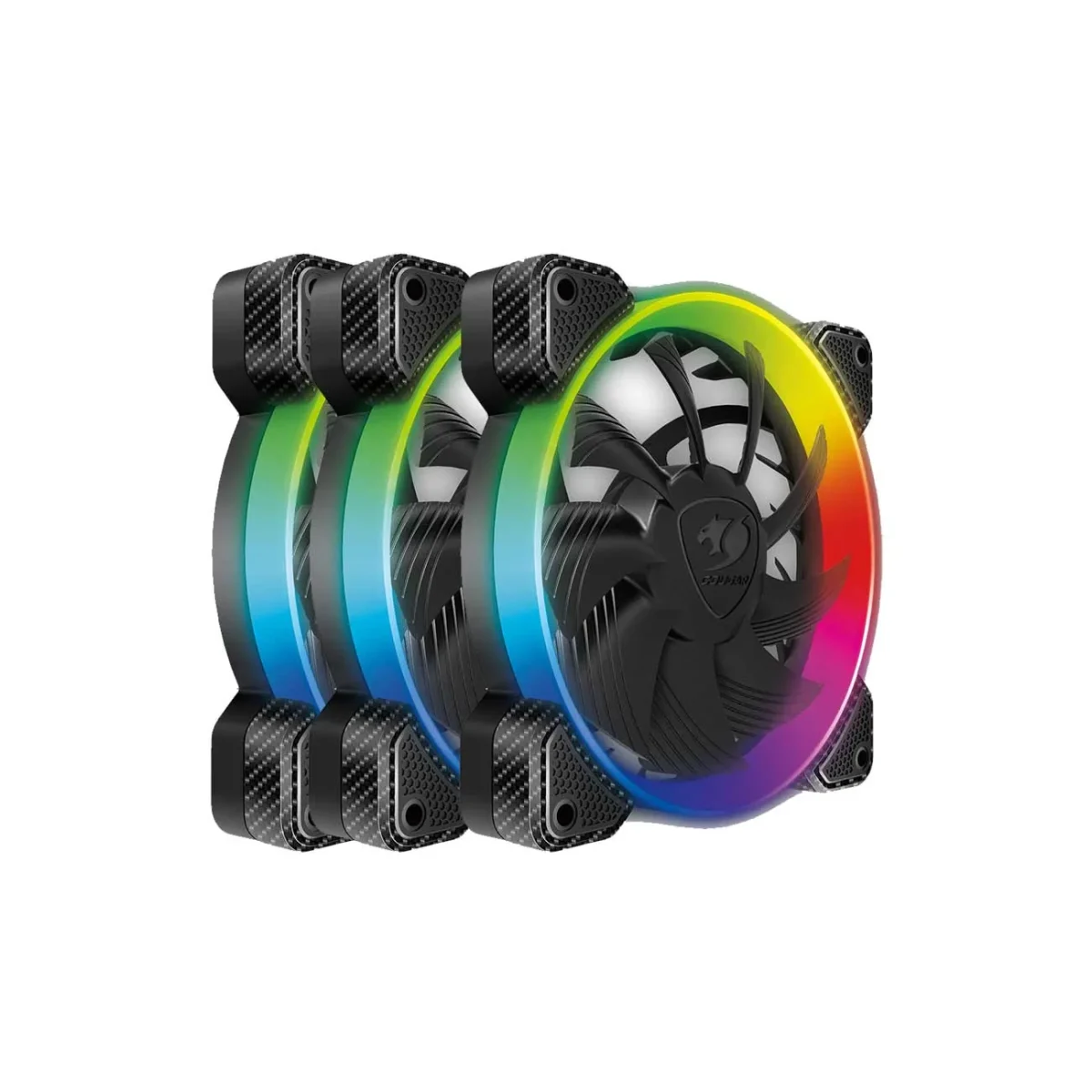 فن خنک کننده کیس کامپیوتر کوگار Cougar Vortex RGB HPB 120 3-in-1 - Image 1